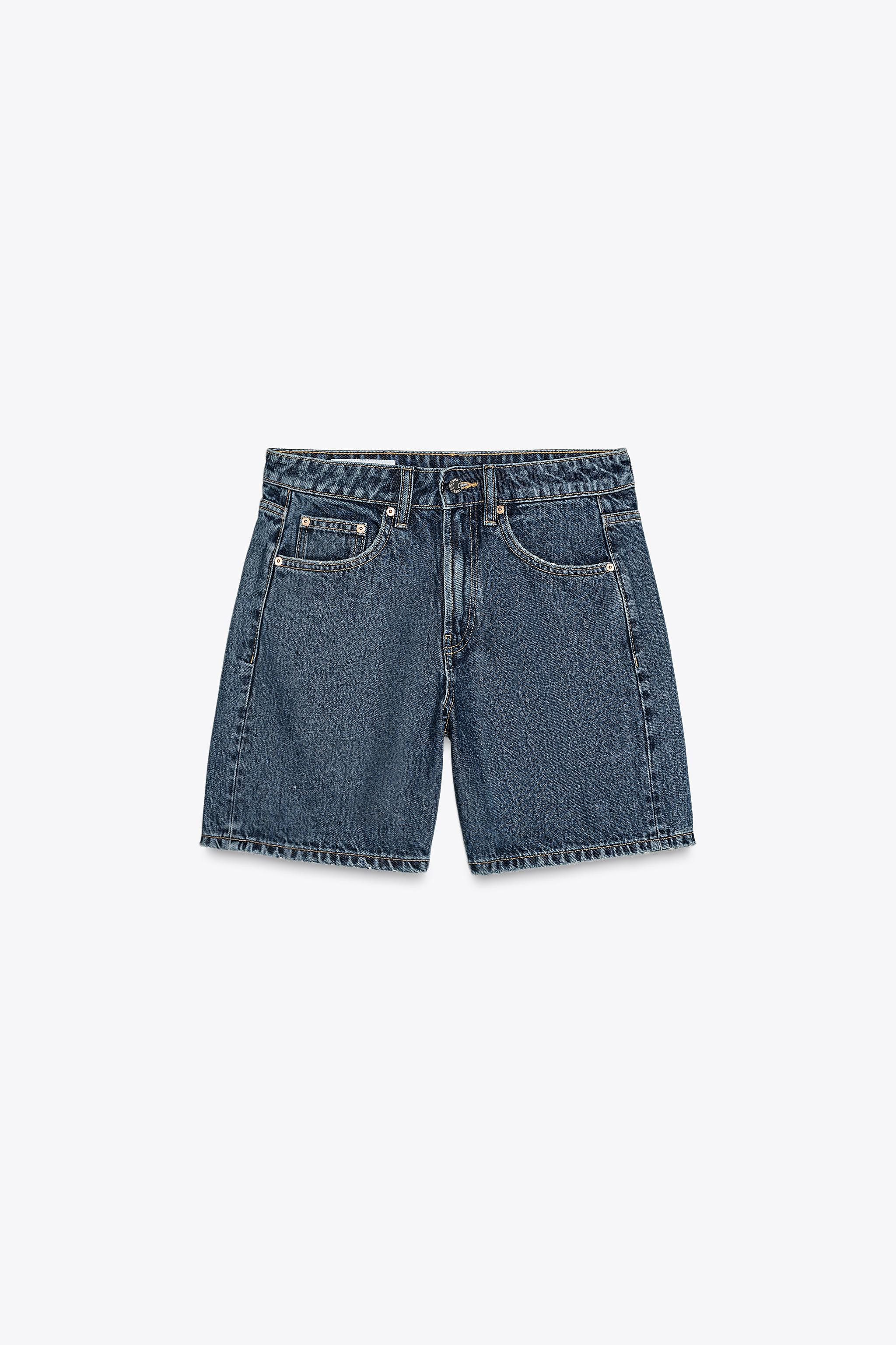 TRF MID-RISE DENIM SHORTS | Zara US