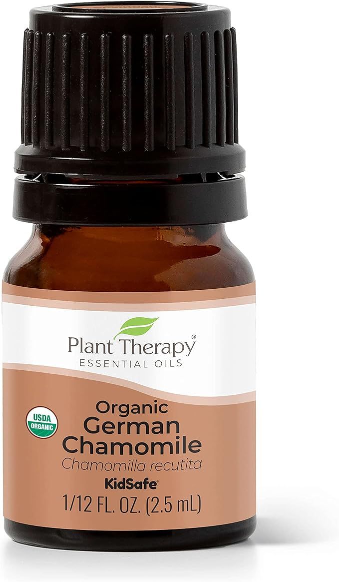 Plant Therapy Organic German Chamomile Essential Oil 2.5 mL (1/12 oz) 100% Pure, Undiluted, Thera... | Amazon (US)