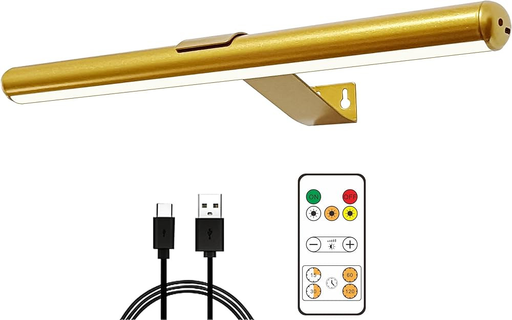 Xuolder 16Inch Wireless Picture Light Painting Light for Art,Rechargeable Battery Operated Displa... | Amazon (US)