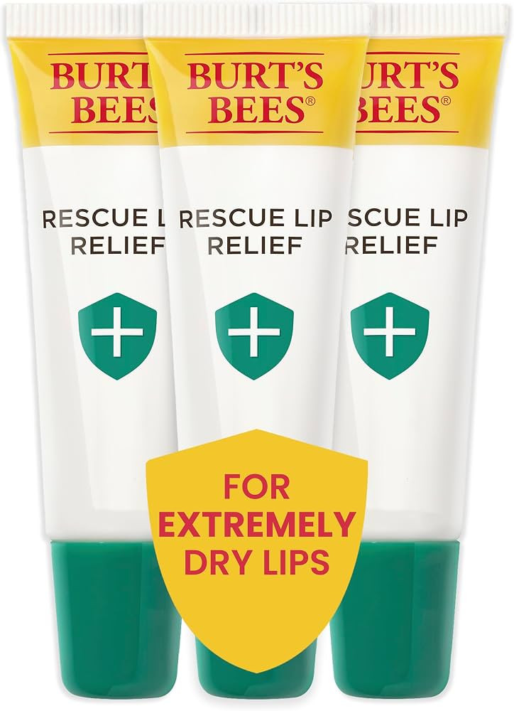 Burt's Bees Rescue Lip Relief Lip Balm, With Shea Butter and Echinacea, Tint-Free, Natural Origin... | Amazon (US)