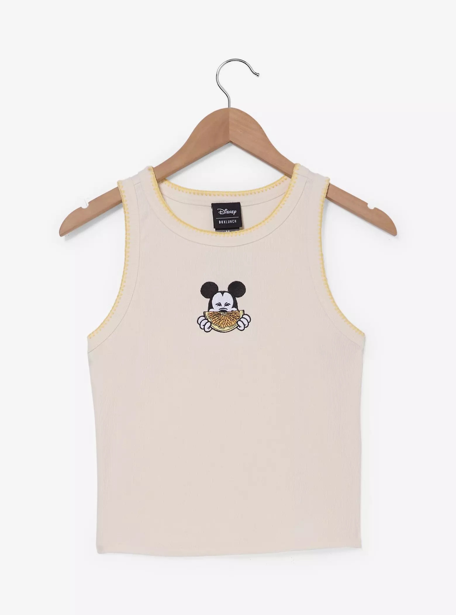 Disney Mickey Mouse Lemon Embroidered Women's Tank Top - BoxLunch Exclusive | BoxLunch | BoxLunch