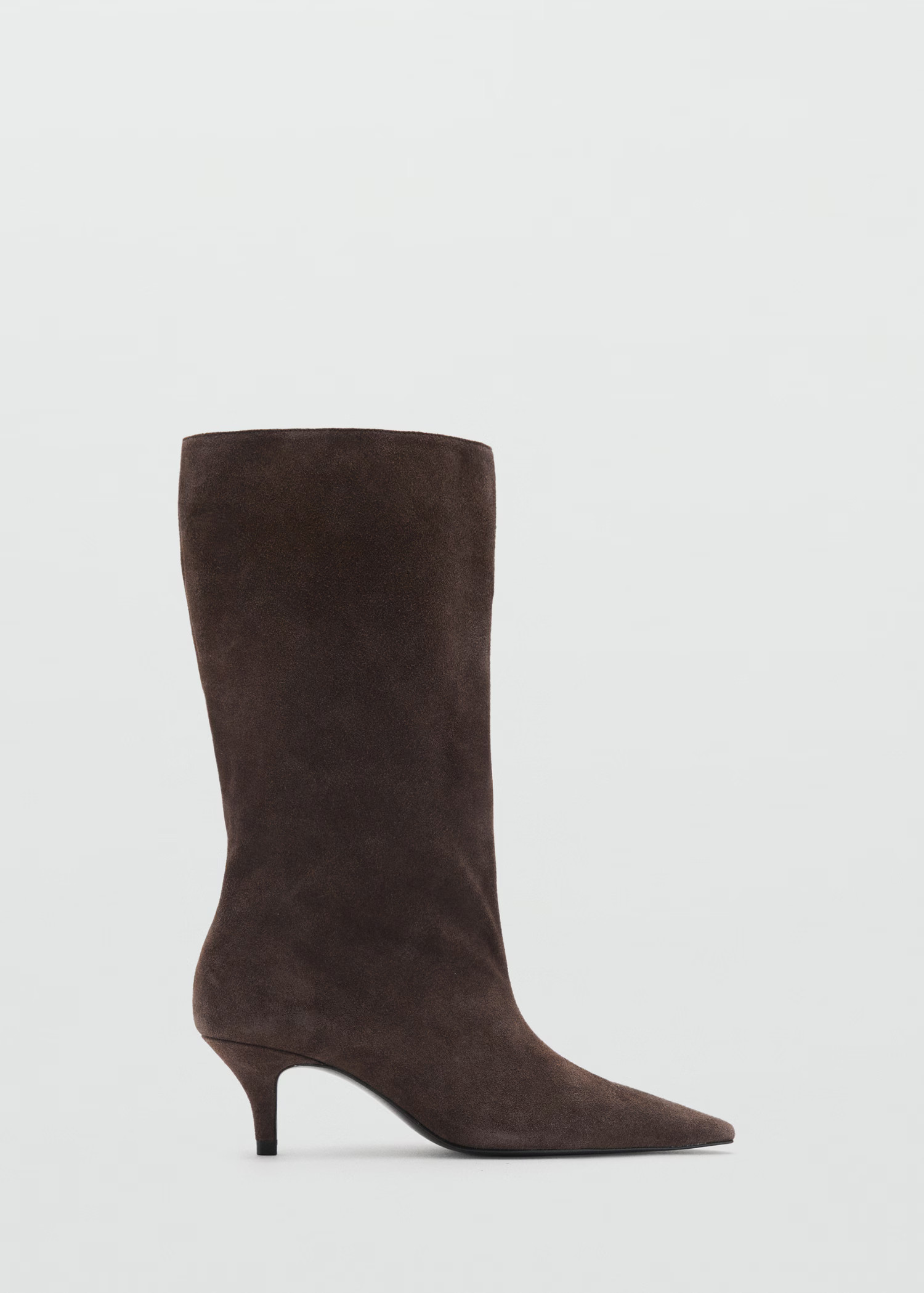 Suede kitten-heel boots | Mango (US/MX/AU)