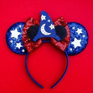 Sorcerer Mickey Mouse Ears Fantasmic Minnie Mouse Ears | Etsy | Etsy (US)