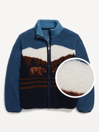 Sherpa Zip Jacket for Boys | Old Navy (US)