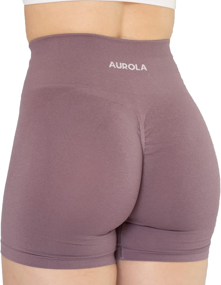 AUROLA Intensify Workout Shorts for Women Seamless Scrunch Short Gym Yoga Running Sport Active Ex... | Amazon (US)