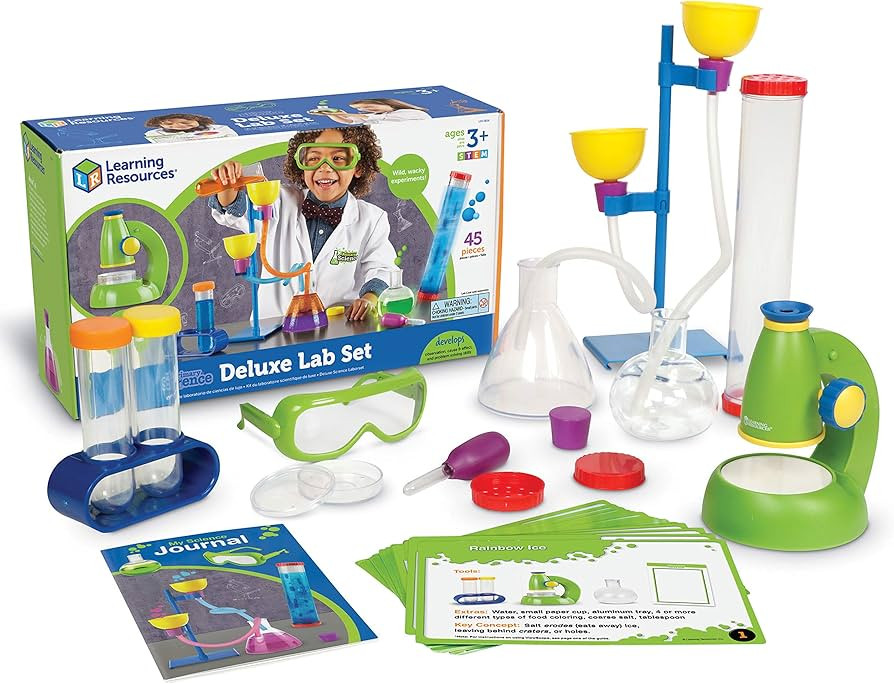Learning Resources Primary Science Deluxe Lab Set - 45 Pieces, Ages 3+ Preschool Science Kit, STE... | Amazon (US)