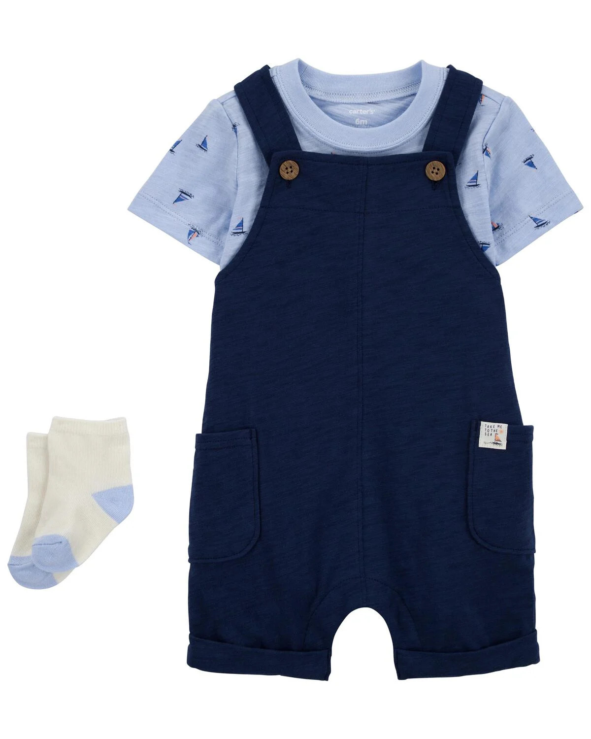 Baby 3-Piece Tee & Shortall Set | Carter's