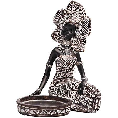 Sunflower African Art Sculptures, Resin Black Woman African American Woman and Son Statue, Black ... | Amazon (US)