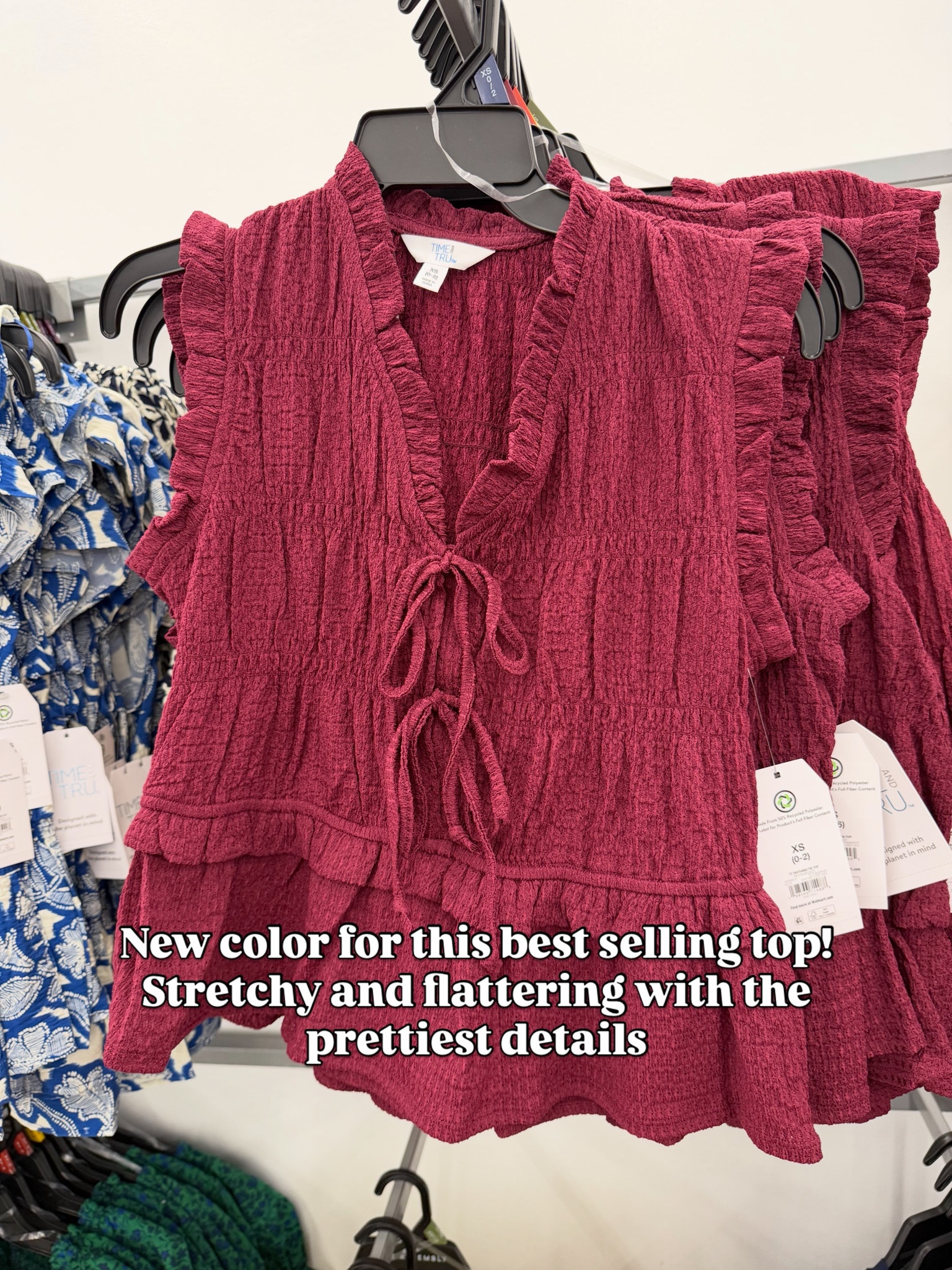 Walmart brought back this best seller from last year. Work to weekend! Love the tie detail and ruching. I own in both a small and medium. It’s very stretchy but I prefer the medium. #walmartfashion

#LTKOver40