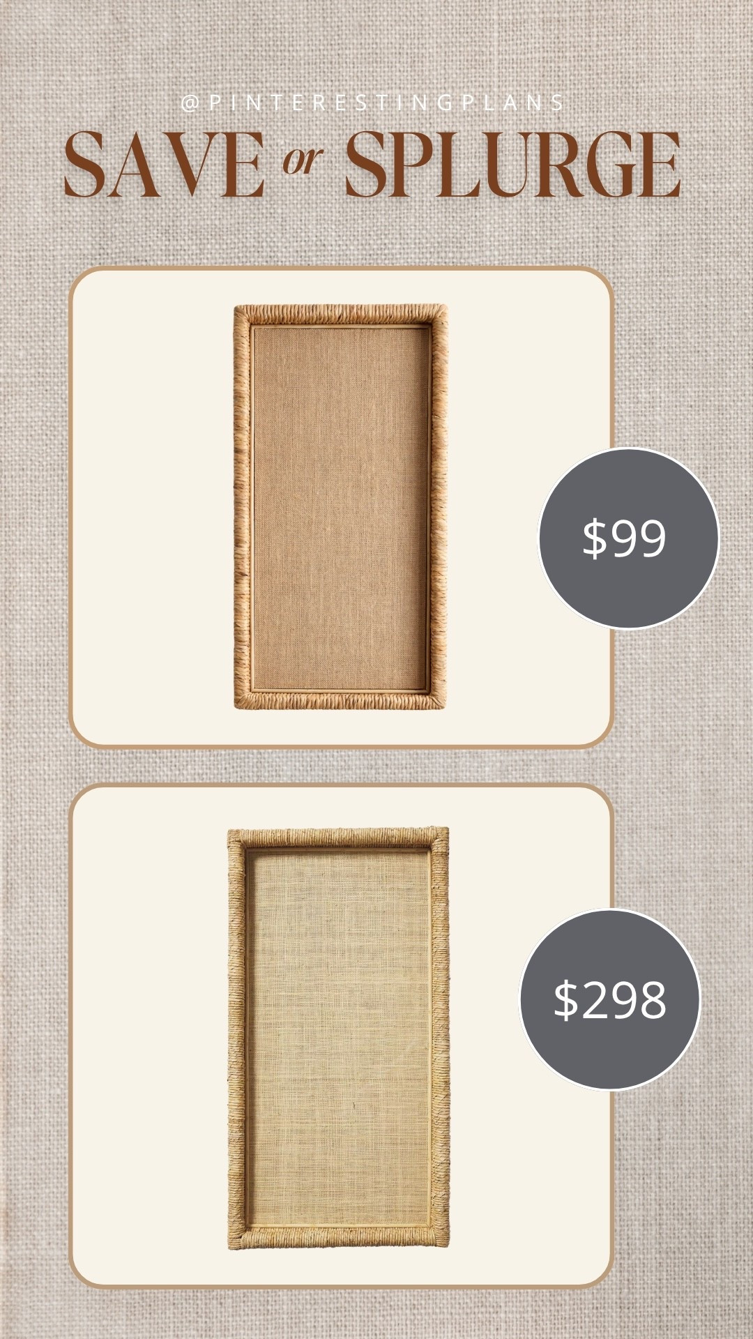 Save or splurge woven tray

#LTKHome