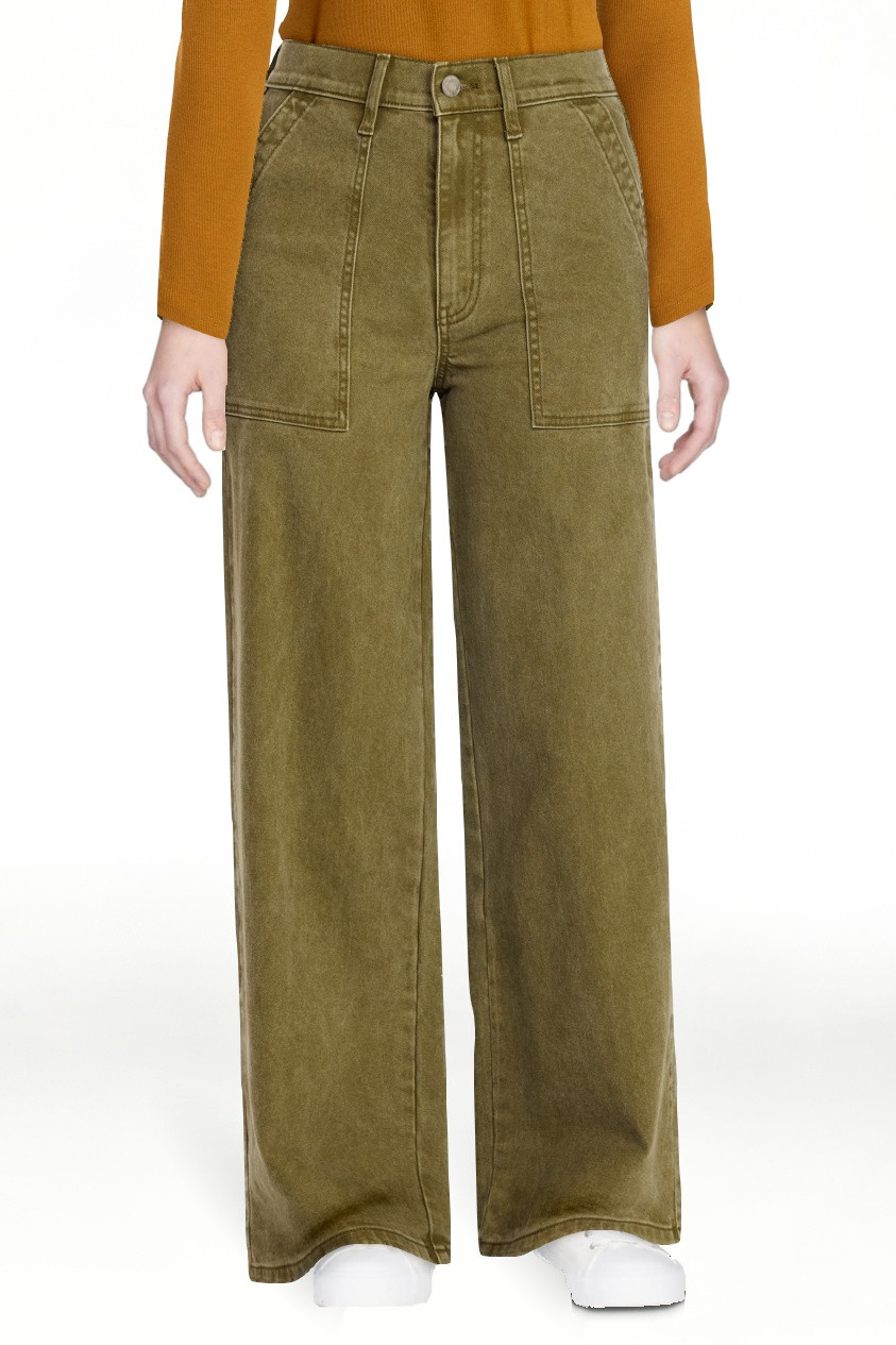 Time and Tru Women's Wide Leg Utility Trousers, 31" Inseam, Sizes 0-20 | Walmart (US)