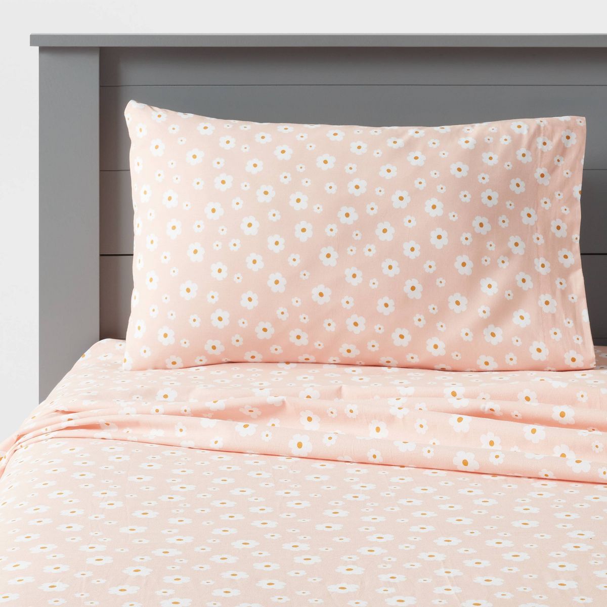 Cotton Kids' Sheet Daisy - Pillowfort™ | Target