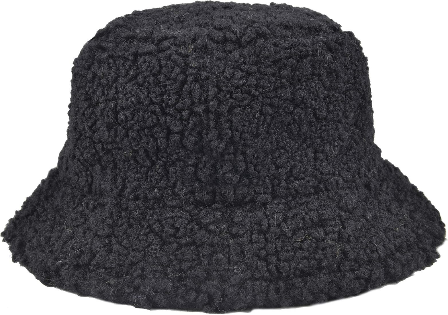 ChezAbbey Faux Fur Bucket Hat, Fuzzy Furry Winter Warm Fisherman Cap, Fluffy Teddy Sherpa Clothe ... | Amazon (US)