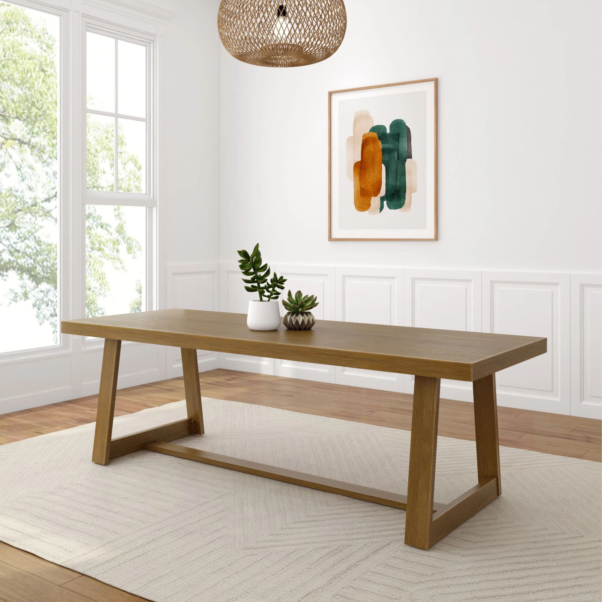 Lamontre Pine Solid Wood Dining Table | Wayfair North America