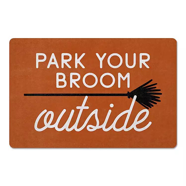 Park Your Broom Halloween Doormat | Kirkland's Home