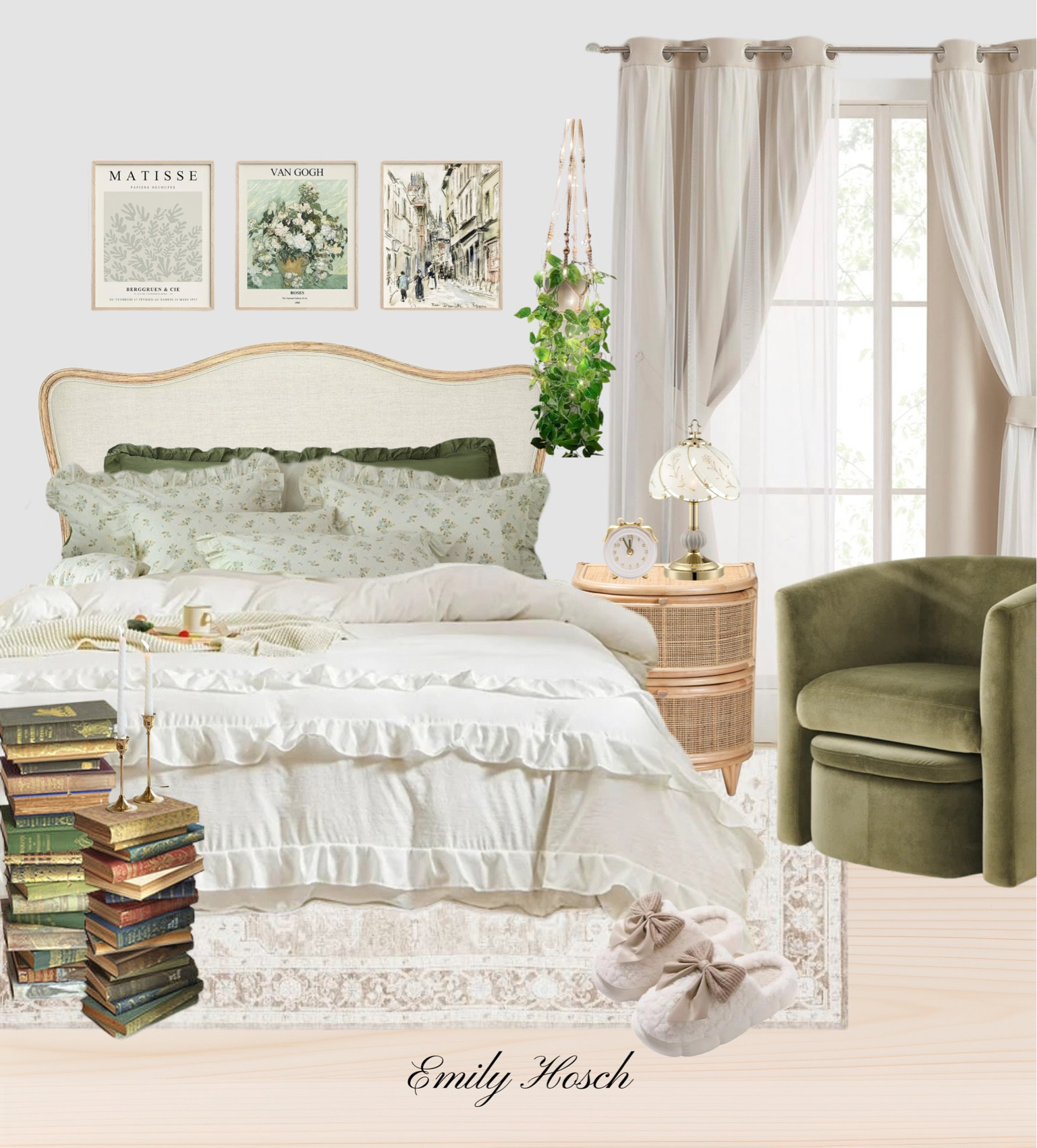Green Bedroom Inspo

Dark green  green decor  green room  plants  faux plants. Bedroom inspo  boho decor  art  plants  books  bedding  boho bedding  rugs  bedside table  curtains  trendy bedroom  trendy home decor  interior design  emilyhosch

#LTKHome #LTKStyleTip