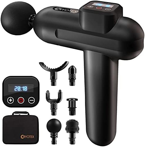 cryotex Massage Gun Deep Tissue Handheld, Six Different Heads for Different Muscle Groups Percuss... | Amazon (US)