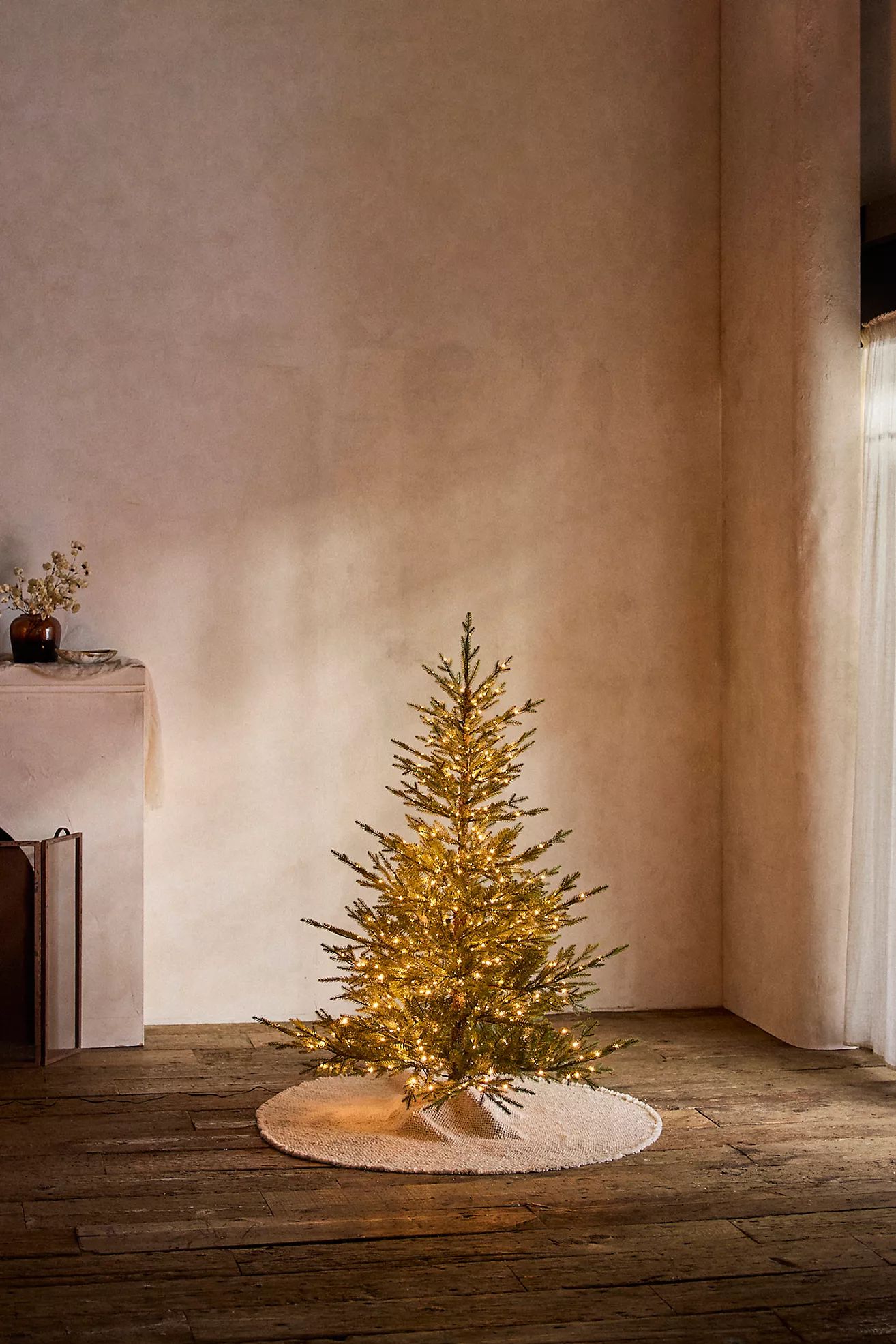Faux Pre-Lit Norway Spruce, Small | Anthropologie (US)
