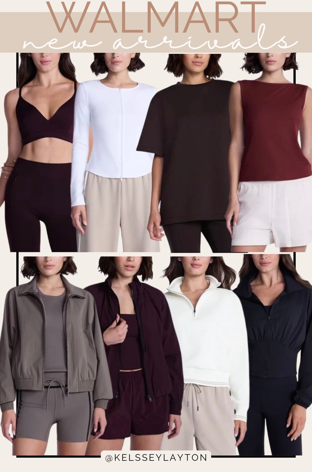 Walmart new arrival active tops