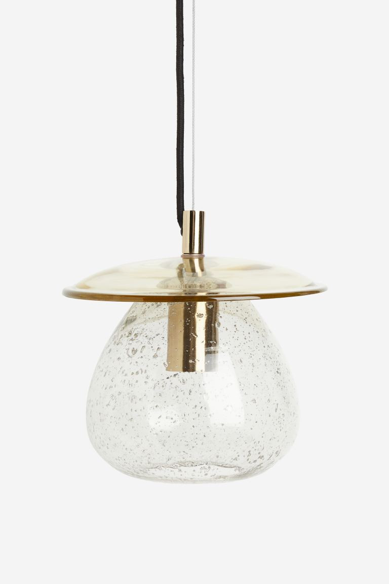 Glass pendant light - Amber/Green - Home All | H&M GB | H&M (UK, MY, IN, SG, PH, TW, HK)