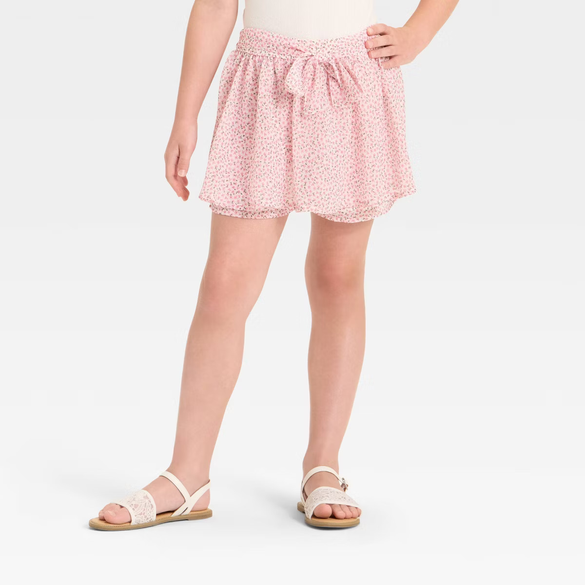 Girls' Floral Chiffon Skort - Cat & Jack™ | Target