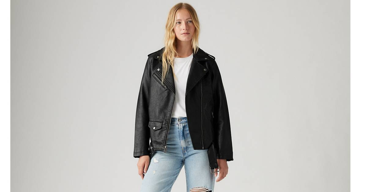 Longline Faux Leather Moto Jacket | Levi's US