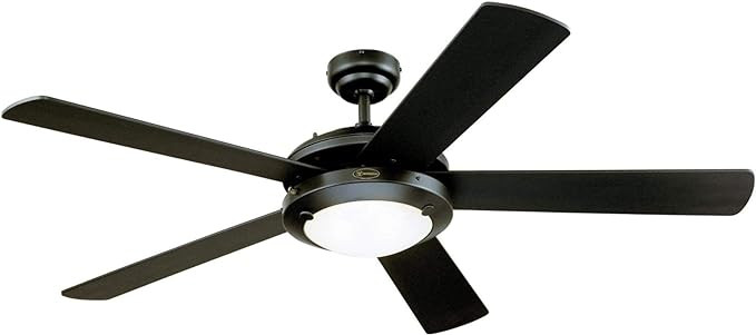 Westinghouse Lighting 7224200 Comet Indoor Ceiling Fan with Light, Matte Black | Amazon (US)