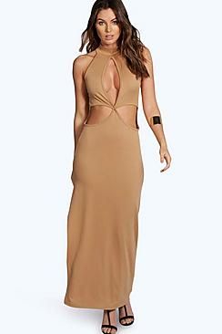 Candice High Neck Cutout Maxi Dress | Boohoo.com (US & CA)