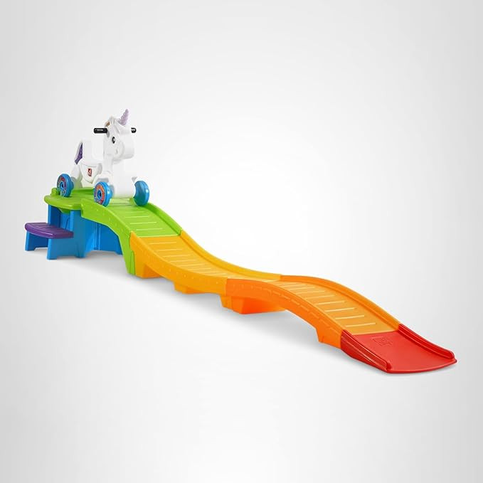 Step2 Unicorn Up & Down Roller Coaster Kids Ride On Toy, Push Car, Indoor/Outdoor Playset, Made o... | Amazon (US)