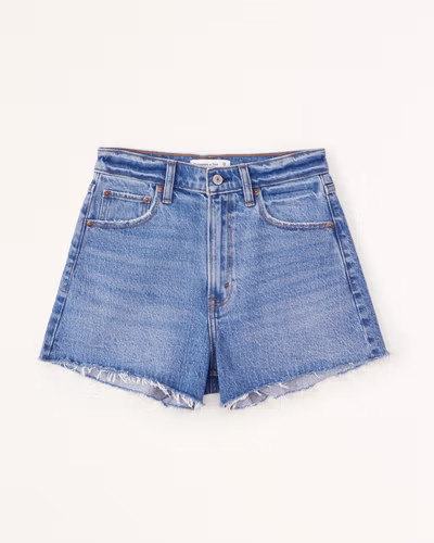 Women's High Rise 90s Cutoff Short | Women's Bottoms | Abercrombie.com | Abercrombie & Fitch (US)
