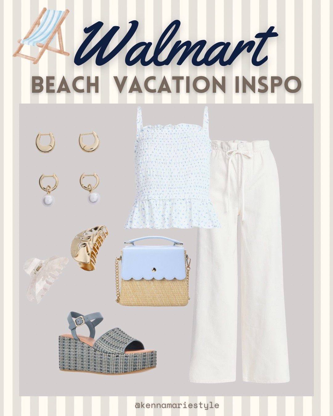 Head to toe Walmart beach outfit! Affordable vacation outfit.

#LTKTravel #LTKSpringSale #LTKootd