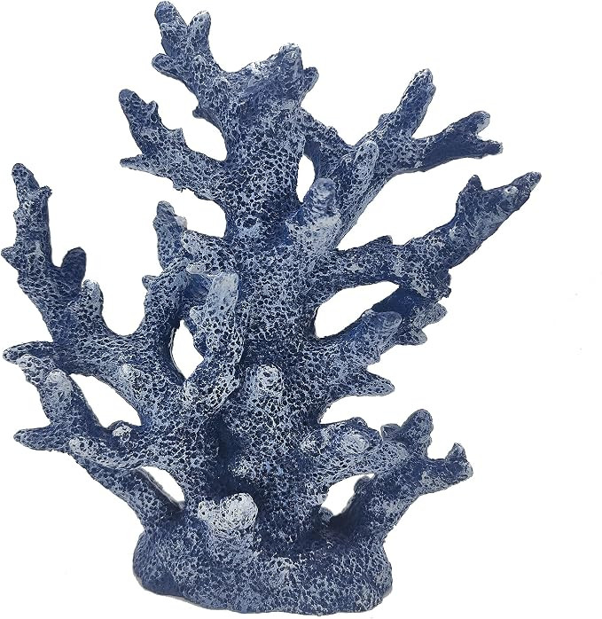 Etlemonde Coastal Beach Blue Coral Reef Statue Home Decor | Perfect for home, desk, bathroom, or ... | Amazon (US)
