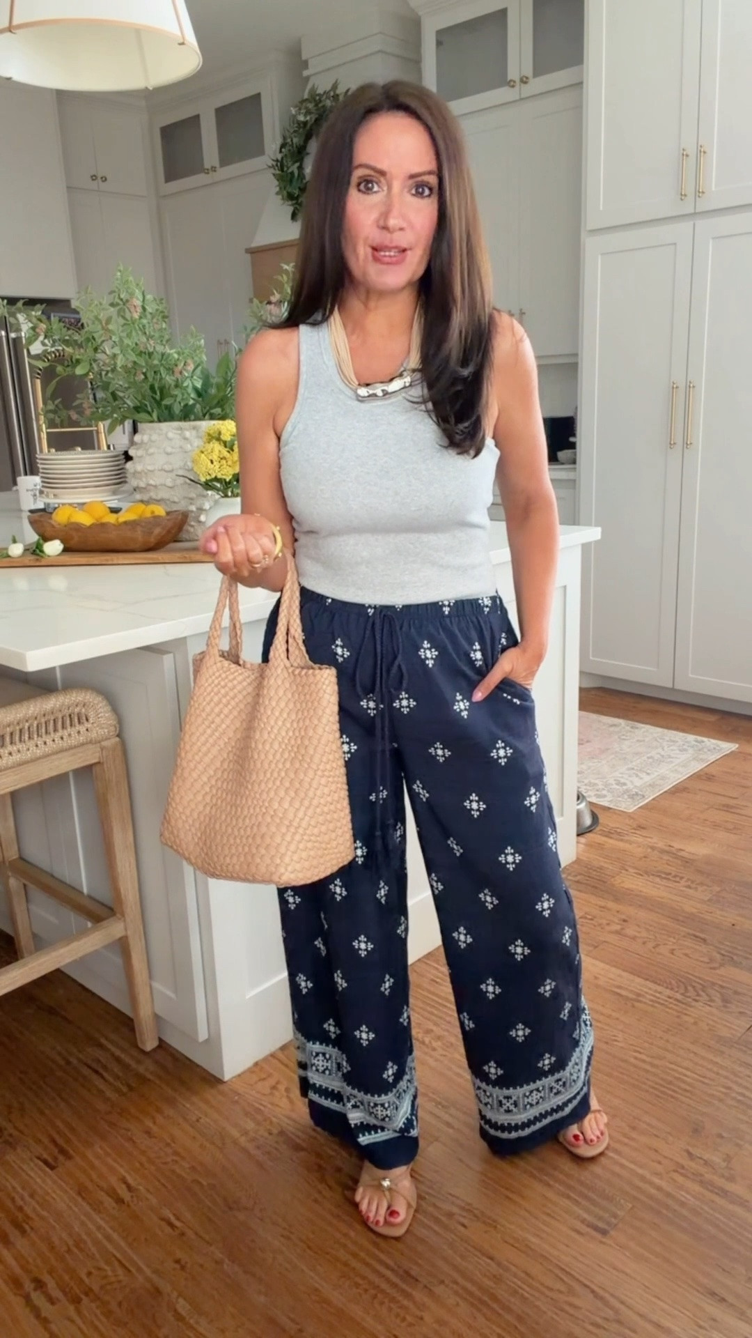 Easy summer fit! Tts
Wearing a medium in the pant
Small in the top
.

#LTKdayinmylife #LTKootd #LTKSeasonal