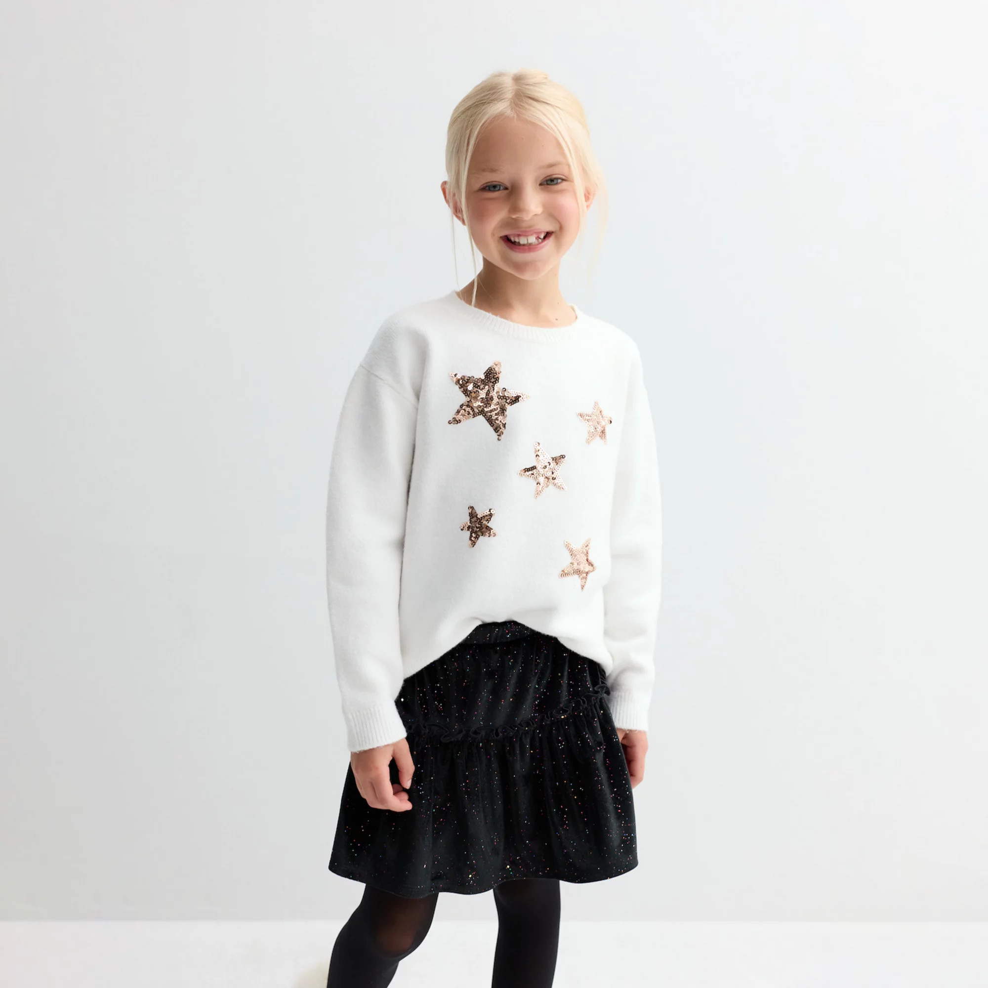 Girls 4-12 Jumping Beans® Jersey Crew Pullover Sweater | Kohl's