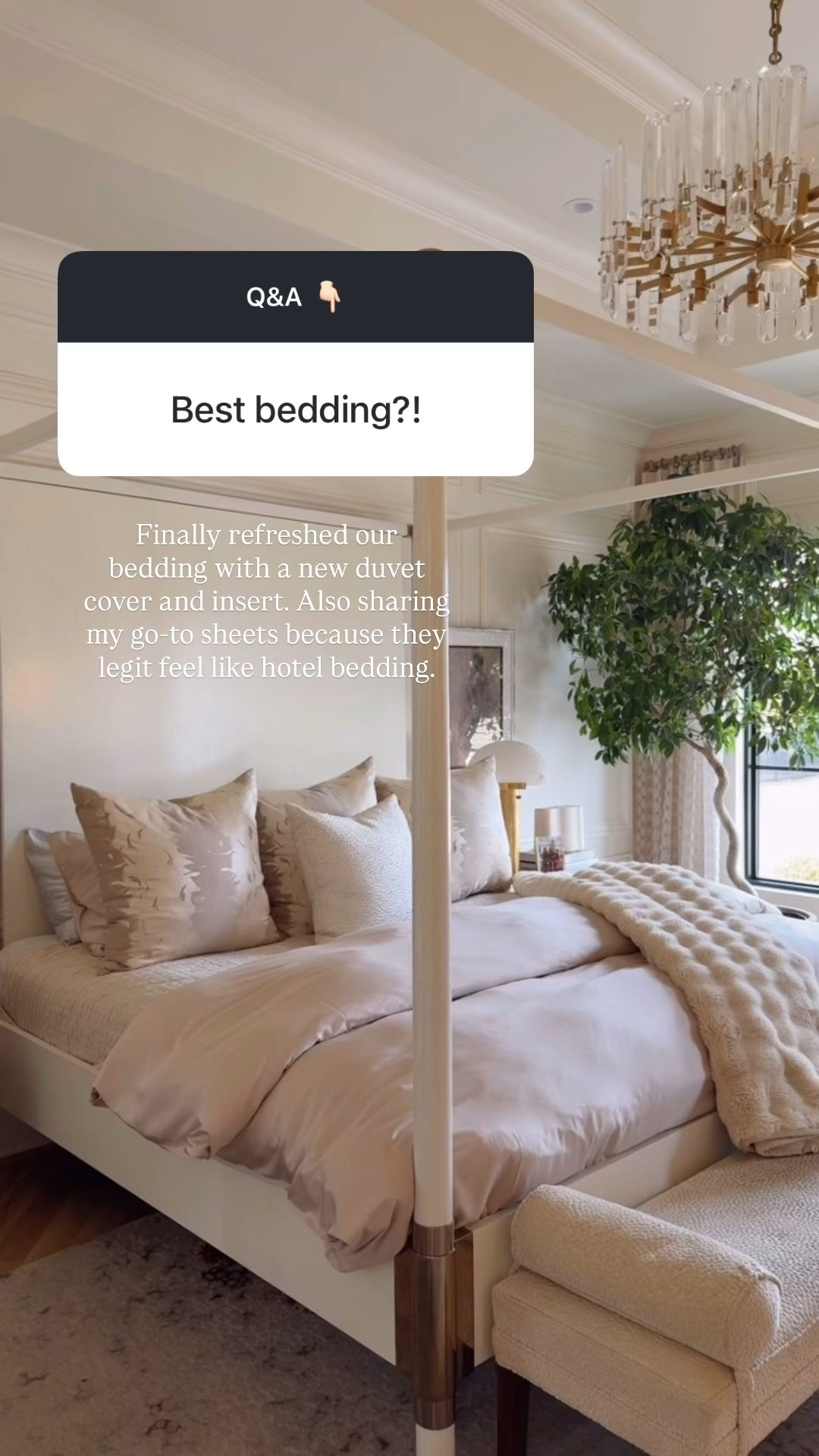 Finally refreshed our bedding with a new duvet cover and insert. Also sharing my go-to sheets because they legit feel like hotel bedding. @onequince #quincepartner