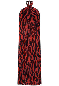 High Neck Twist Halter Cover Up Maxi Dress | Swimsuits For All