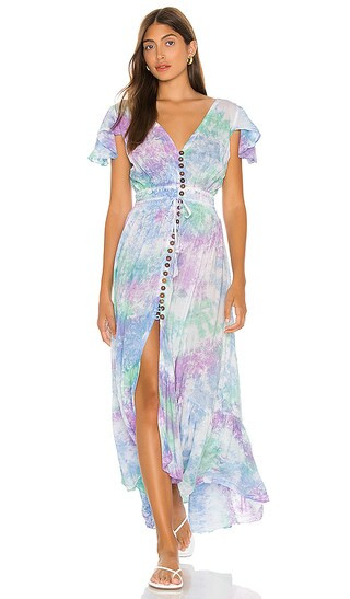 New Moon Maxi Dress in Blue Teal Violet Smoke | Revolve Clothing (Global)