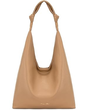 Milan Chiva Hobo Bag for Women Elegant Soft Vegan Leather Handbag Lightweight Large Shoulder Tote... | Amazon (US)