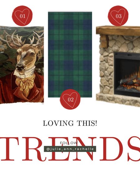 Loving the Grandpacore Aesthetic! For a Grandpa core Christmas aesthetic, consider classic elements like vintage ornaments, cozy plaid blankets, and nostalgic decorations. Incorporate warm colors, wooden accents, and traditional holiday motifs. Think about adding handmade touches or family heirlooms for that extra sentimental touch in your Christmas decor.
1. ONLY 6 LEFT AND IN 8 CARTS
Price: $36.00
Original Price:$45.00
20% off sale ends November 27
Stag Pillow Cover - Stag Portrait - Verdure Decor - Forest Decor - Deer Cushion Cover - Stag Throw Pillow - Tapestry Pillow Cover
2. Black Friday Sale 20% off with code: BFF23AFF Buffalo Plaid Blackwatch Tufted Rug
3. 15% off coupon available for Dimplex Fieldstone Electric Fireplace with Mantel Surround Package | Pine with Natural Stone-look, 26" - #GDS28L8-904ST

#LTKmens #LTKhome #LTKCyberWeek