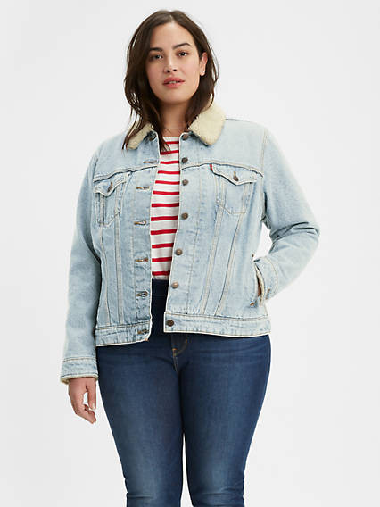 Levi's Sherpa Trucker Jacket (Plus Size) - Women's 4X | LEVI'S (US)