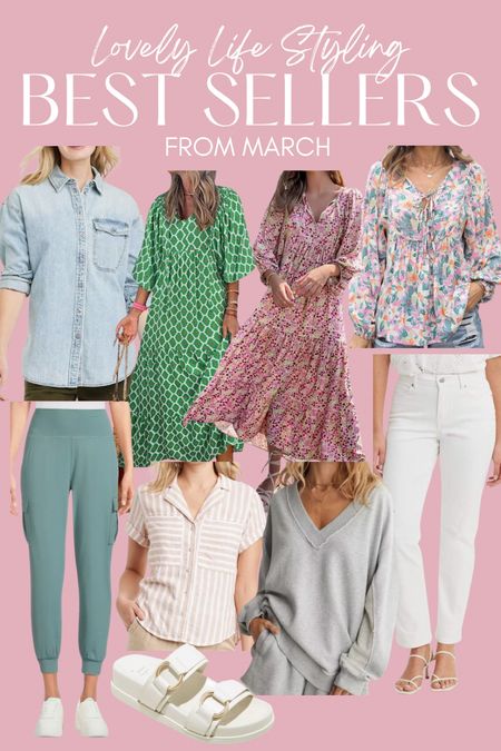 Too 10 best sellers from March 
Amazon dresses
Amazon white jeans 
Floral blouse
Chambray shirt
Cargo joggers 
Aerie sweatshirt 



#LTKSeasonal #LTKfindsunder50 #LTKstyletip