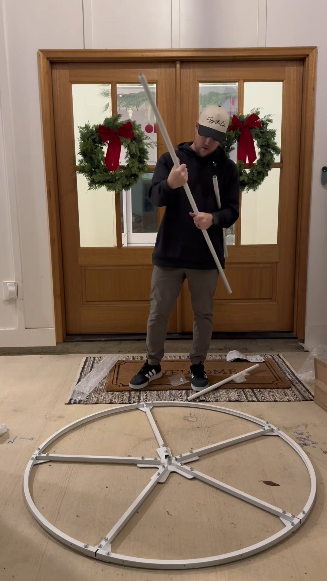 Front yard and front entryway is officially ready for Christmas! @wayfair #wintheseason #Ad #WayfairPartner #Wayfair