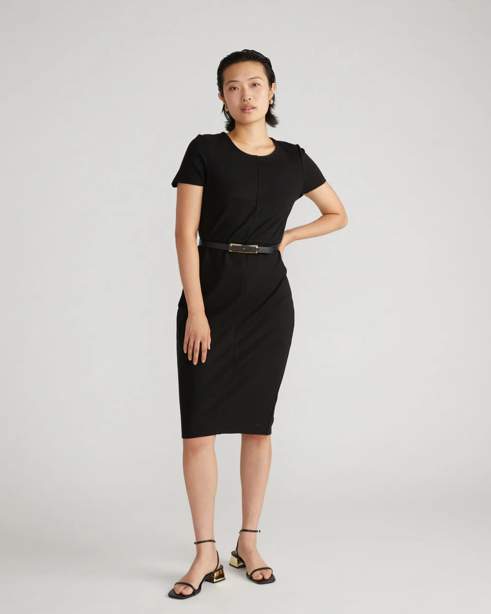 Executive Ponte Dress - Black | Universal Standard