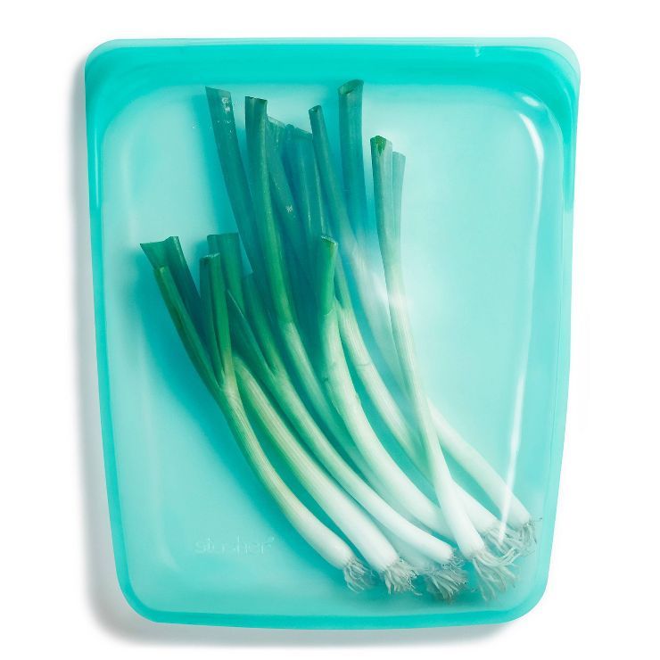 Stasher Reusable Silicone Food Storage Half Gallon Bag - Aqua | Target