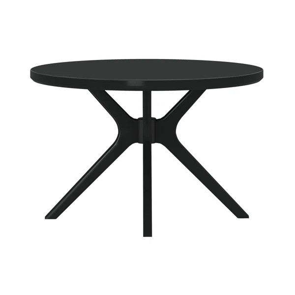 Cross Leg Round Dining Table (47in x 47in / 1194mm x 1194mm) | Wayfair North America