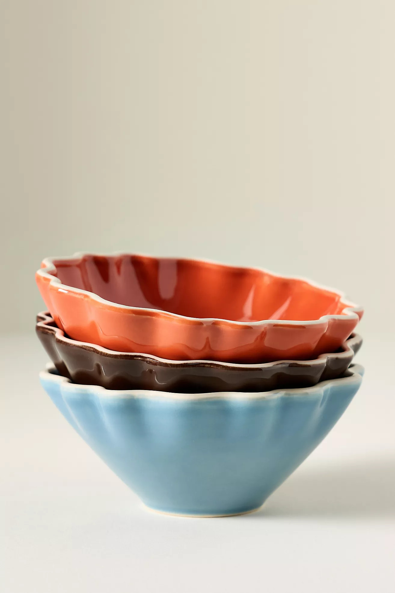 Lucie Portuguese Stoneware Bowls, Set of 4 | Anthropologie (US)