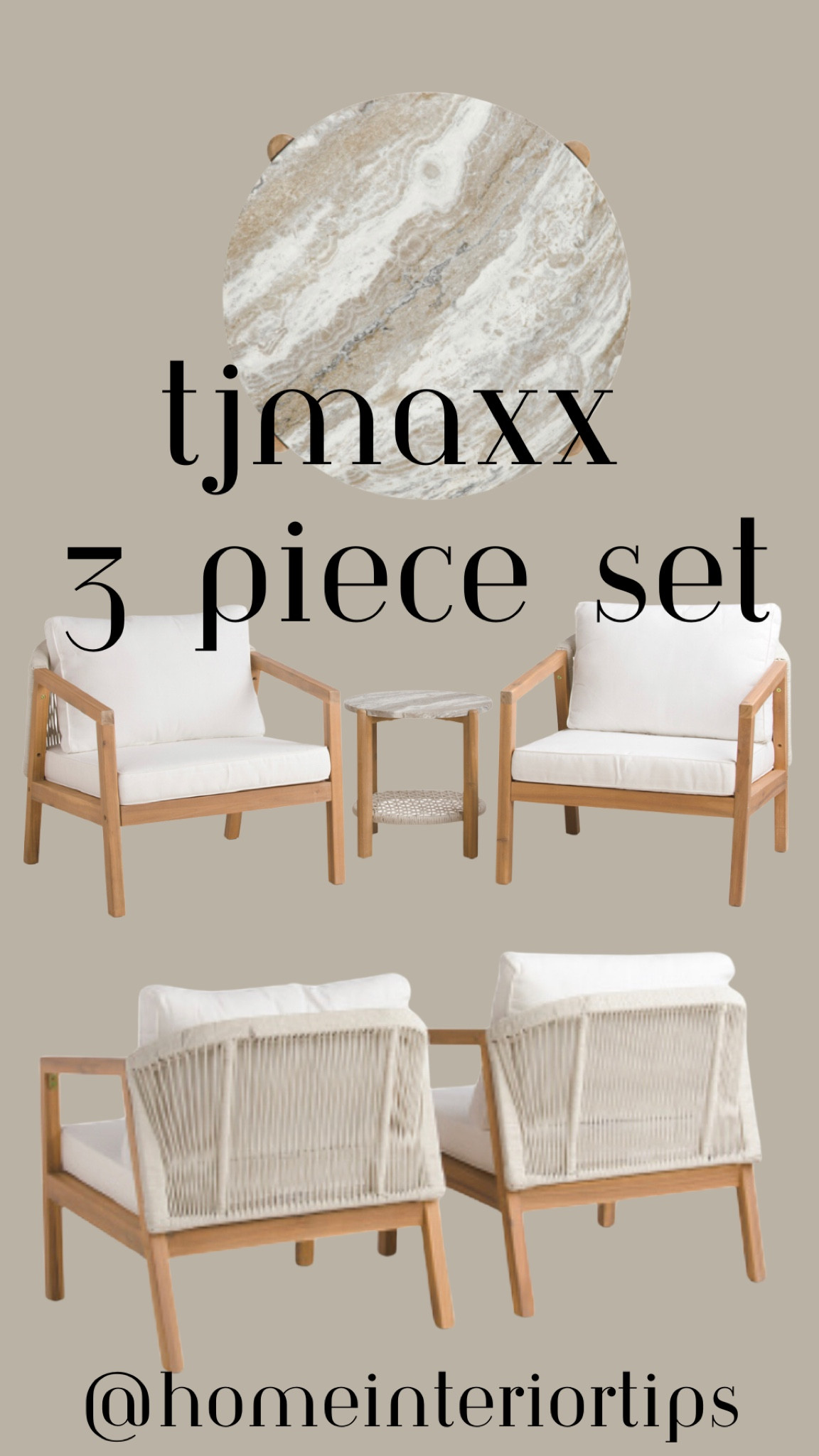 Outdoor set from TJMaxx 

#LTKhome