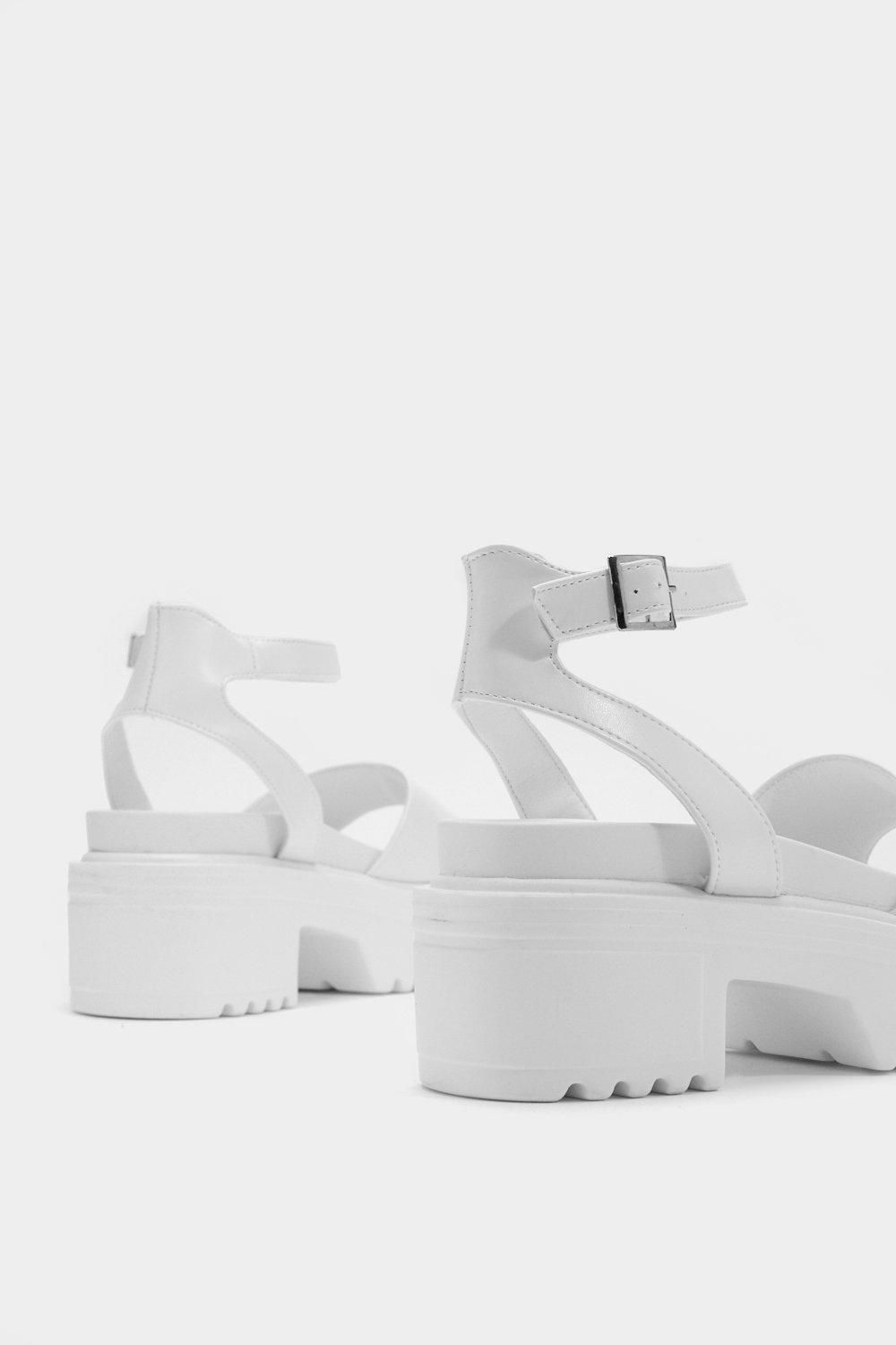 Chunky Platform Cleated Sandals | Nasty Gal (US)