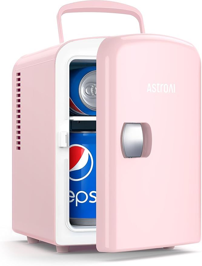 AstroAI Mini Fridge, 4 Liter/6 Can AC/DC Portable Thermoelectric Cooler Refrigerators for Skincar... | Amazon (US)