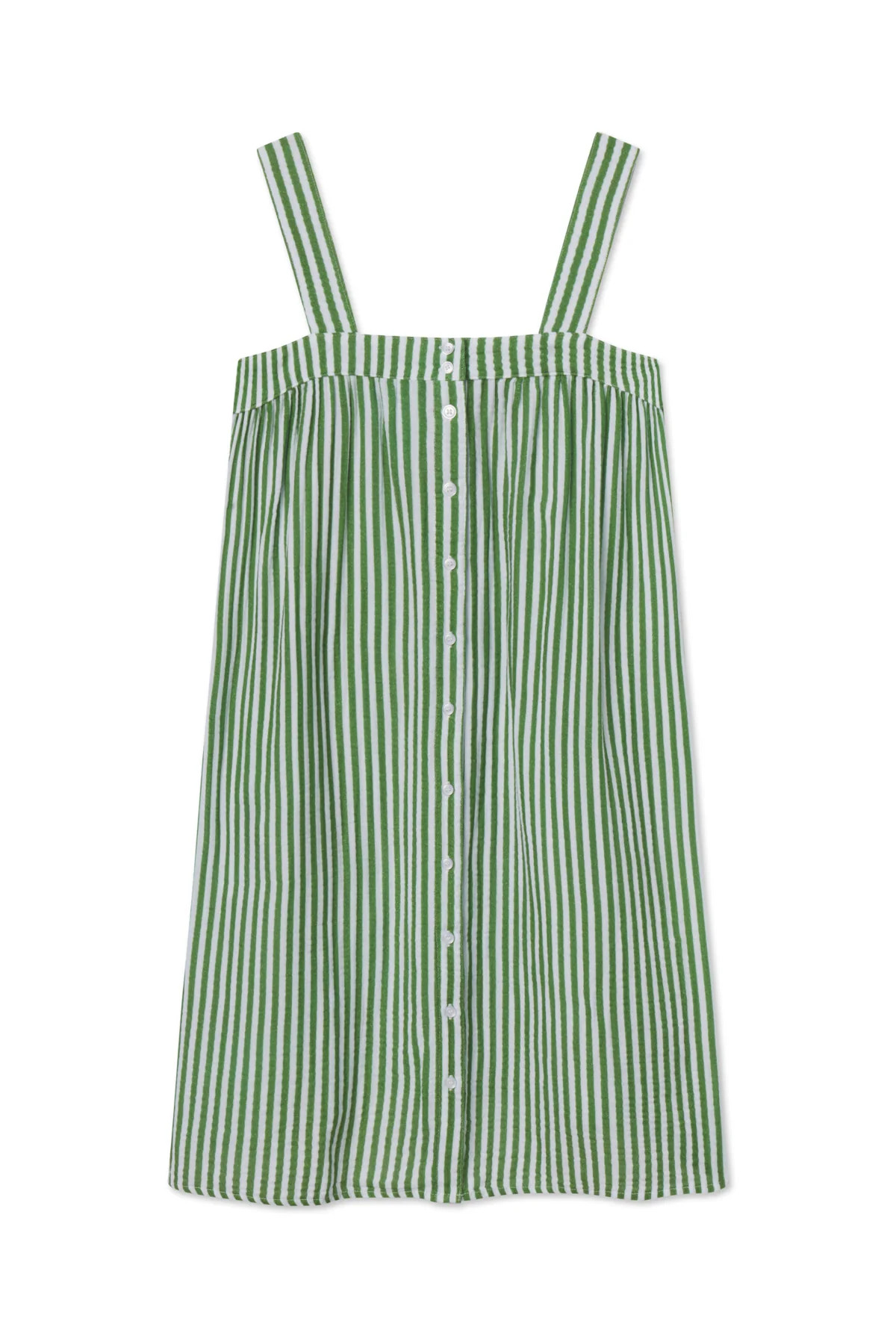 Hamptons Nightgown in Palm Awning Stripe | Lake Pajamas